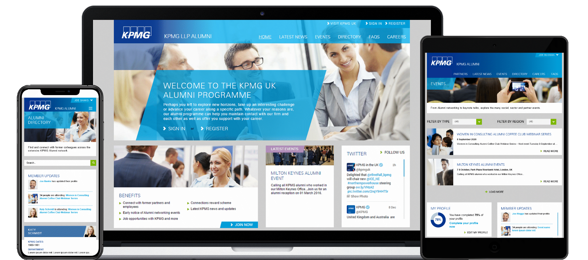 KPMG Alumni Website