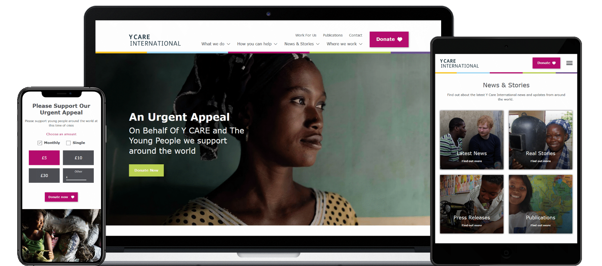 Y Care International Website